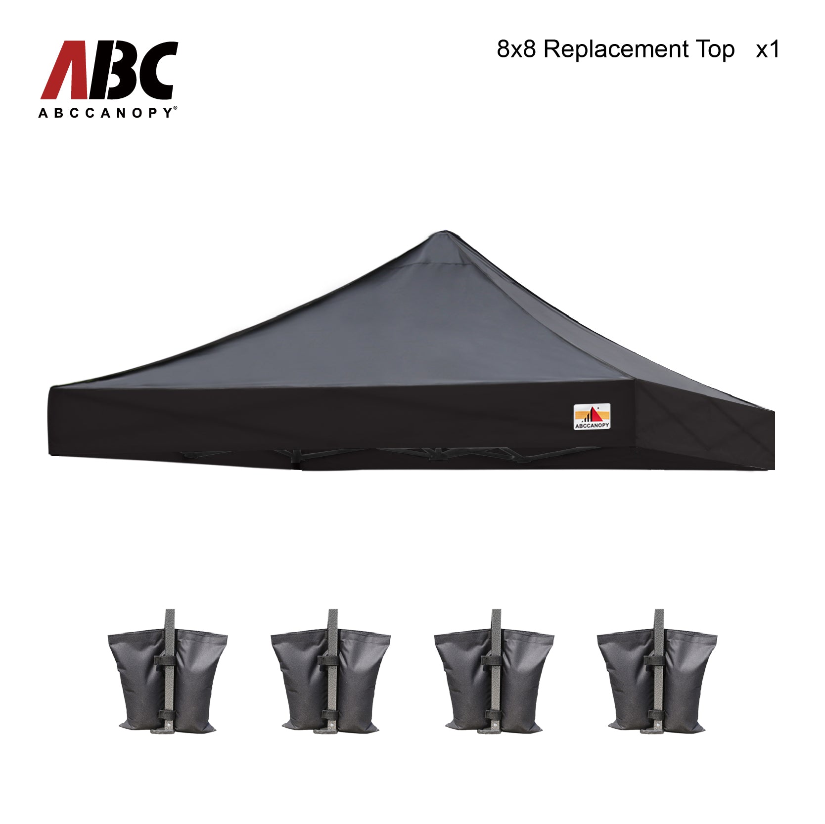 ABCCANOPY Top cover for 8x8 canopy(4 extra weight bags)