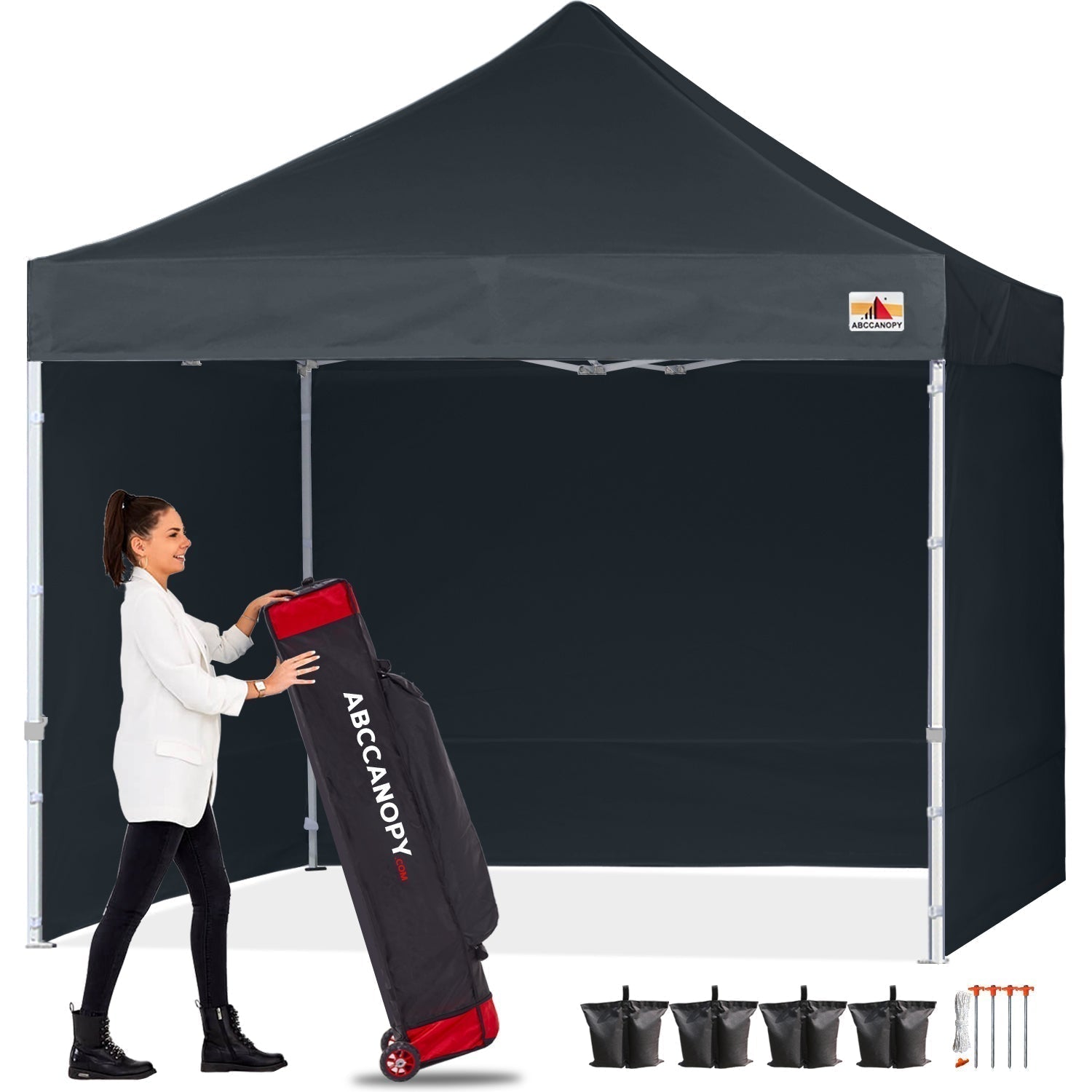 ABCCANOPY S1 Commercial Pop Up 10x10/10x15/10x20 Canopy Tent with Sidewalls