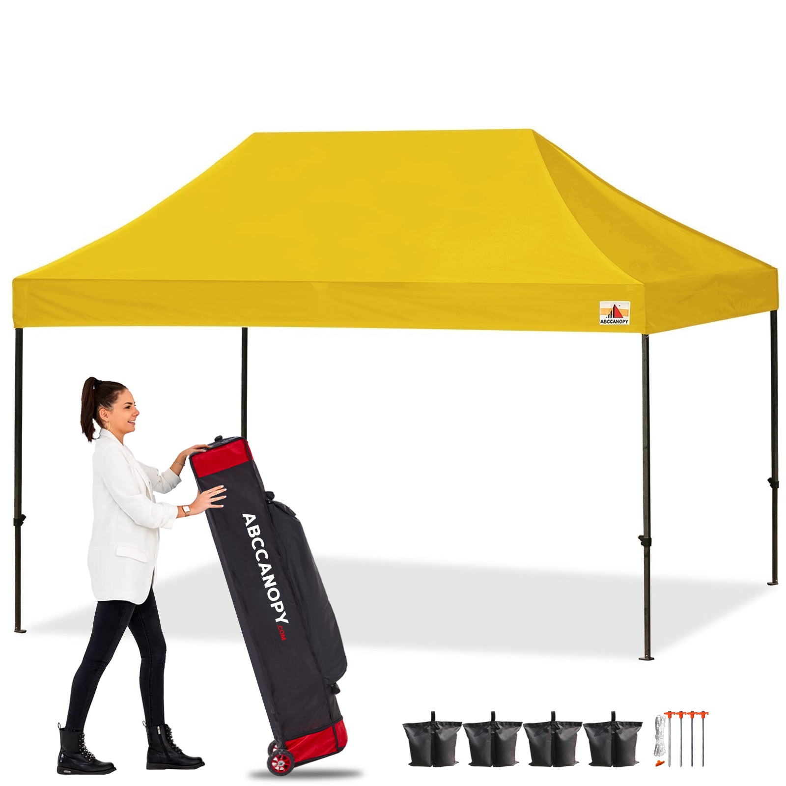 ABCCANOPY S1 Commercial Durable Easy Pop Up Canopy Tent 10x10/10x15/10x20 Instant Shelter