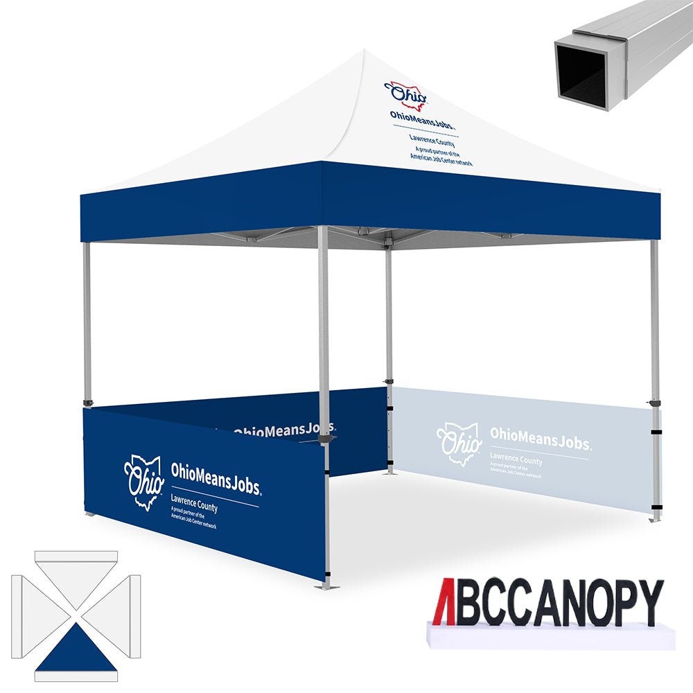 ABCCANOPY S1/S2/S3 Professional Super Duty Aluminum 10x10 Custom Canopy Tent