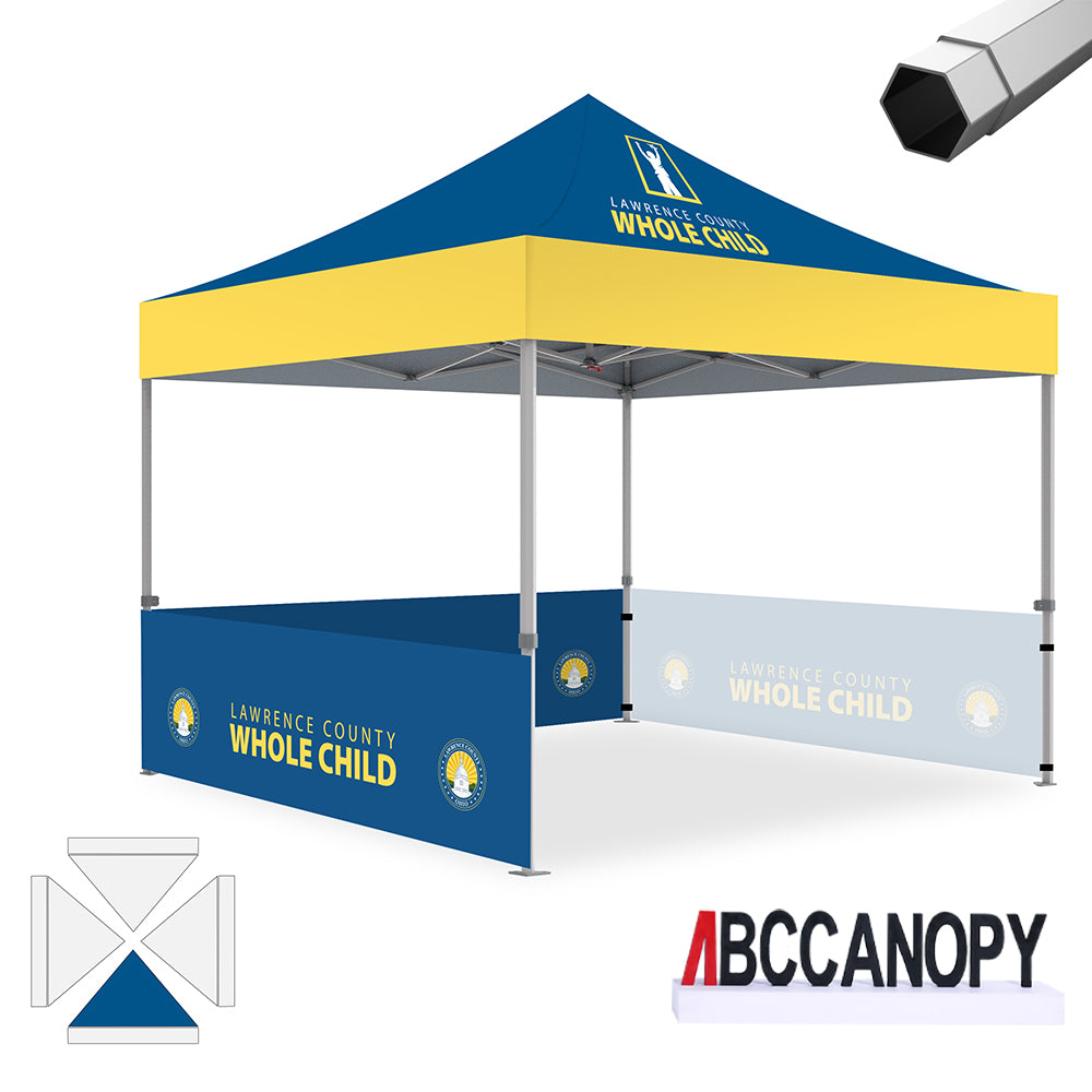 ABCCANOPY S1/S2/S3 Professional Super Duty Aluminum 10x10 Custom Canopy Tent