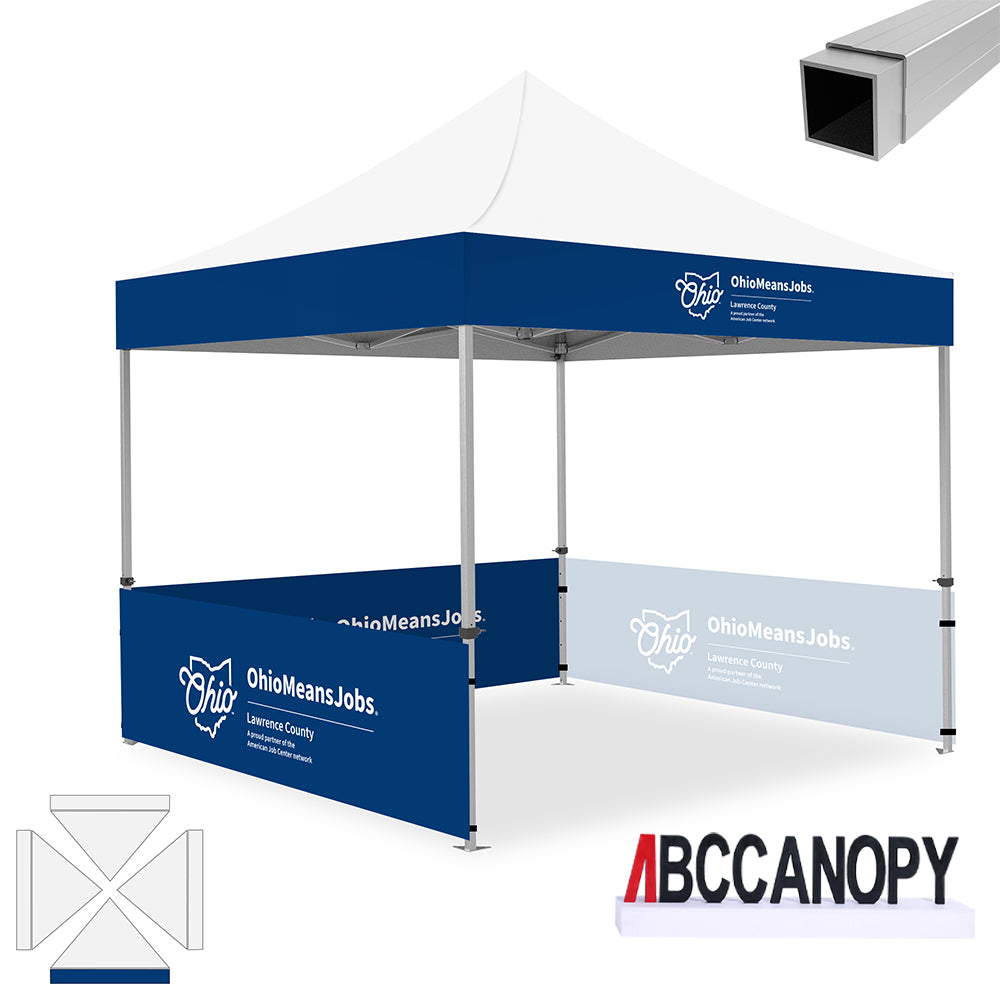 ABCCANOPY S1/S2/S3 Professional Super Duty Aluminum 10x10 Custom Canopy Tent