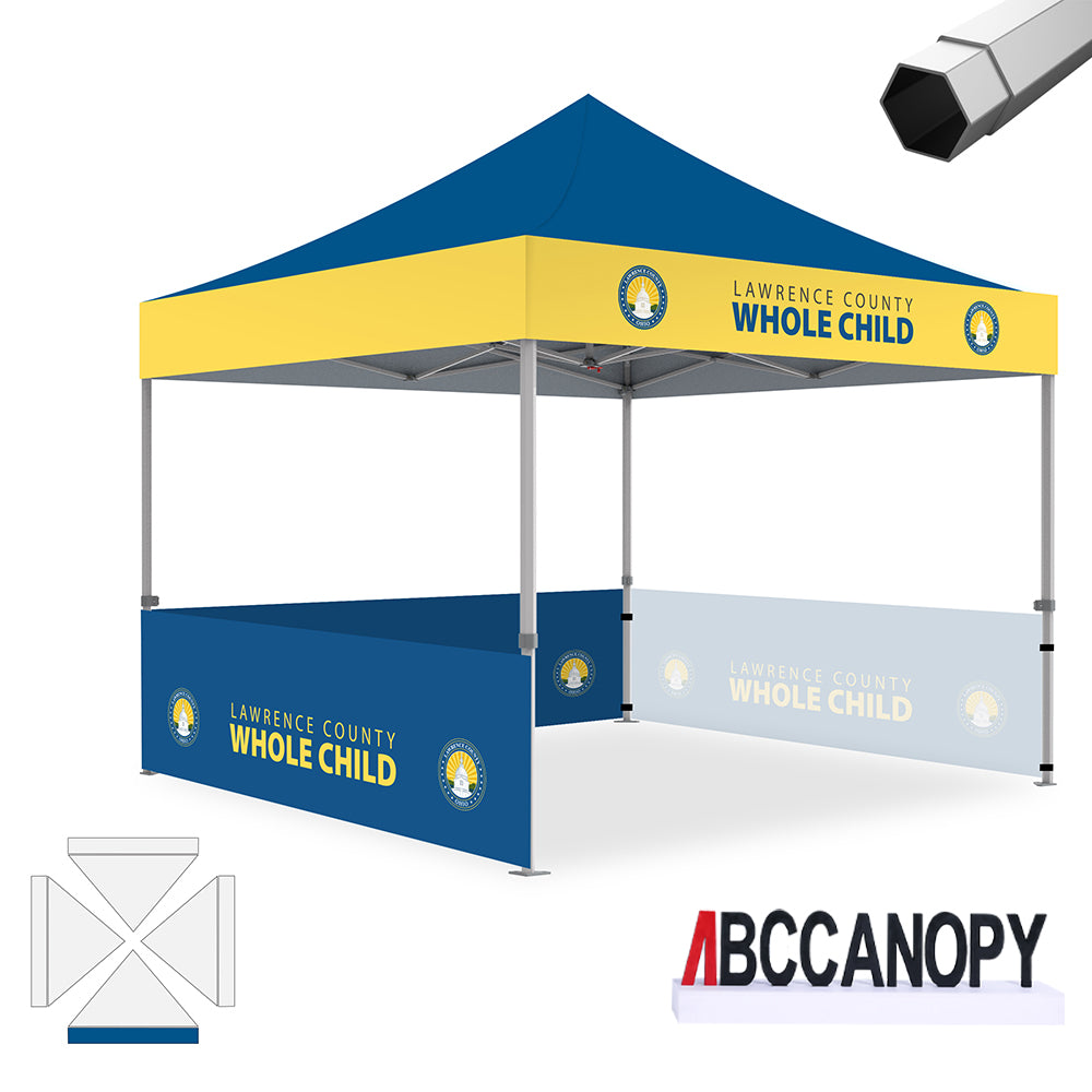 ABCCANOPY S1/S2/S3 Professional Super Duty Aluminum 10x10 Custom Canopy Tent