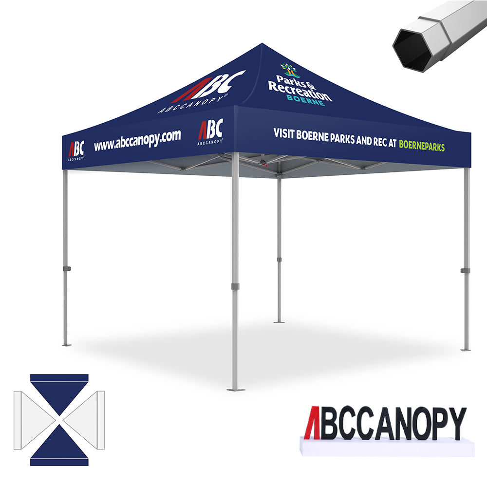 ABCCANOPY Custom Canopy Tent 10x10/10x15/10x20 Brand Union (S1 & S2 Premium)