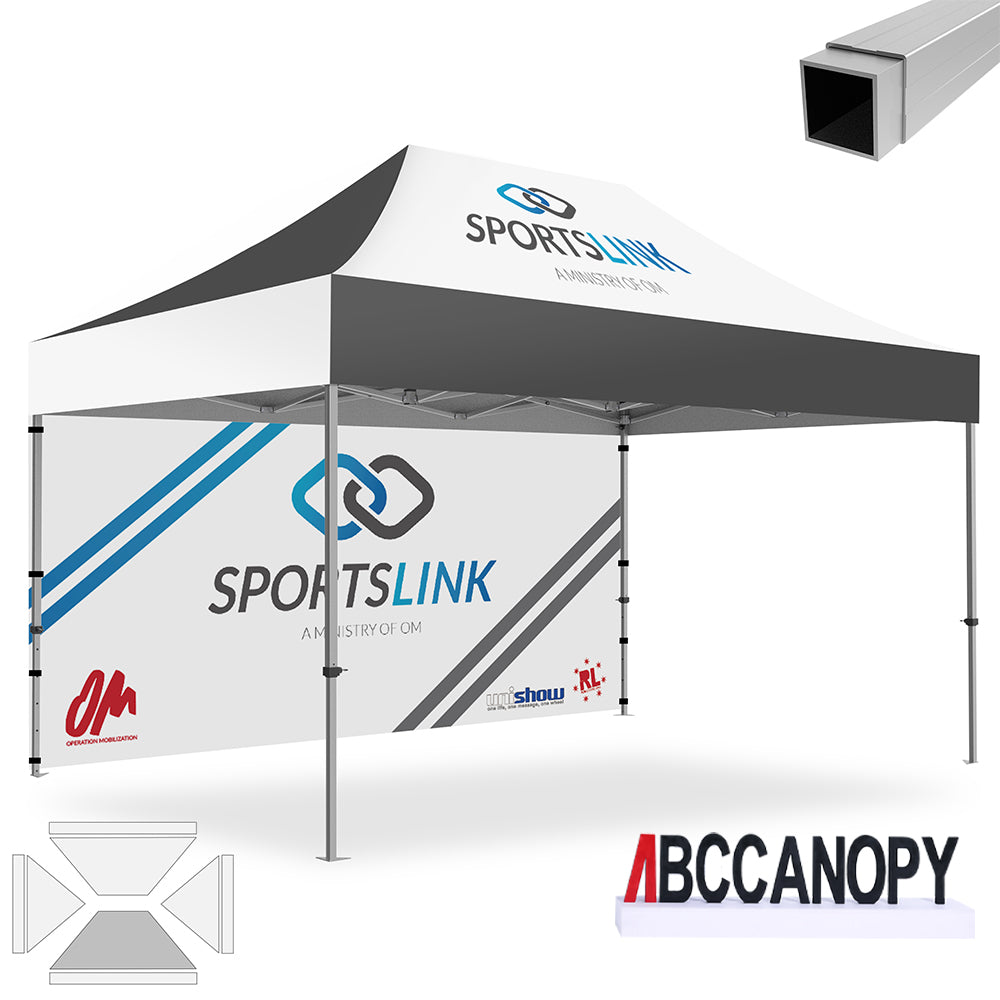 ABCCANOPY Custom Canopy Tent 10x10/10x15/10x20 Aluminum Pop Up Shelter (S3 Professional)