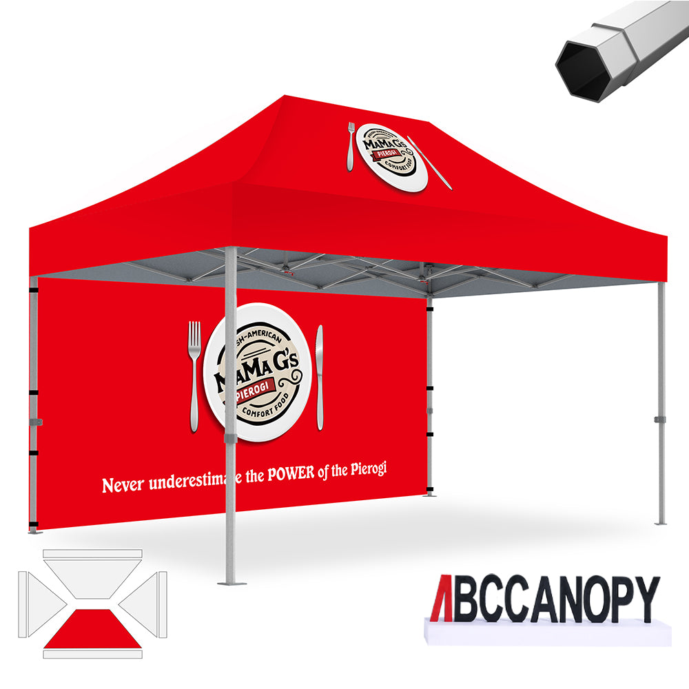 ABCCANOPY Custom Canopy Tent 8x8/10x10/10x15/10x20 Heavy Duty Pop Up Shelter (S2 Premium)