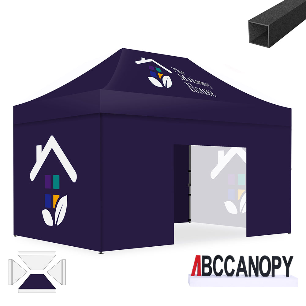 ABCCANOPY Custom Canopy Tent 10x10/10x15/10x20 Pop Up Shelter (S1 Commercial)