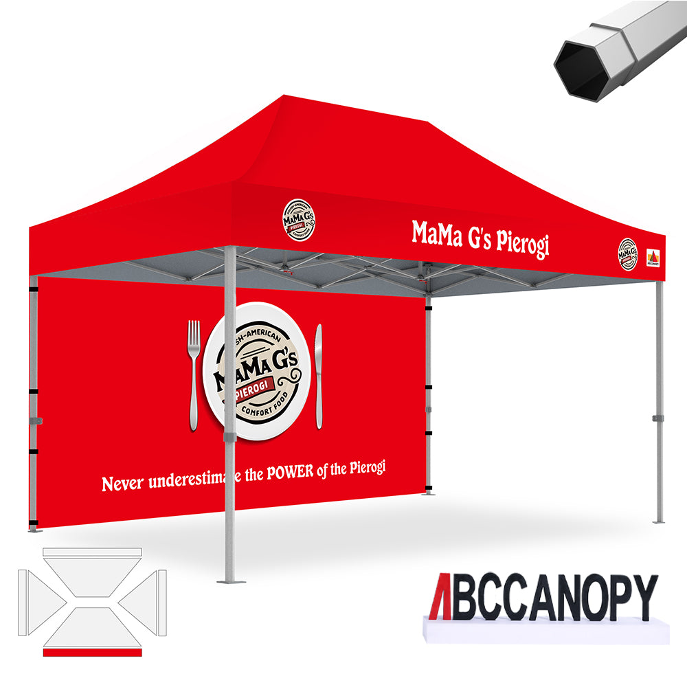 ABCCANOPY Custom Canopy Tent 8x8/10x10/10x15/10x20 Heavy Duty Pop Up Shelter (S2 Premium)