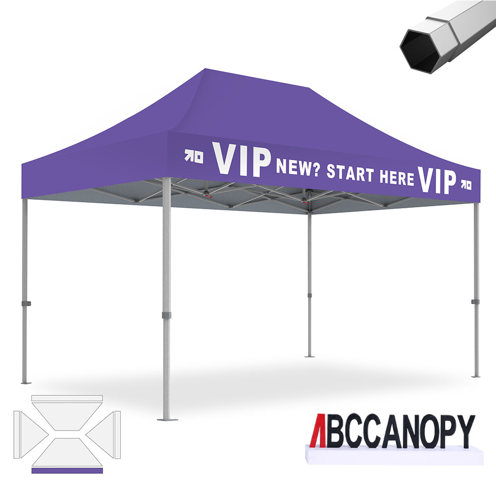 ABCCANOPY Custom Canopy Tent 8x8/10x10/10x15/10x20 Heavy Duty Pop Up Shelter (S2 Premium)