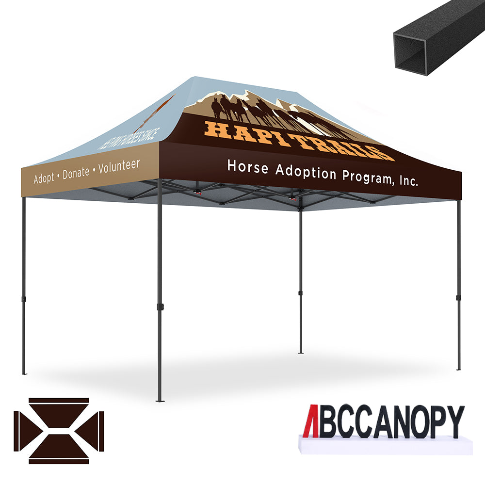 ABCCANOPY Custom Canopy Tent 10x10/10x15/10x20 Pop Up Shelter (S1 Commercial)