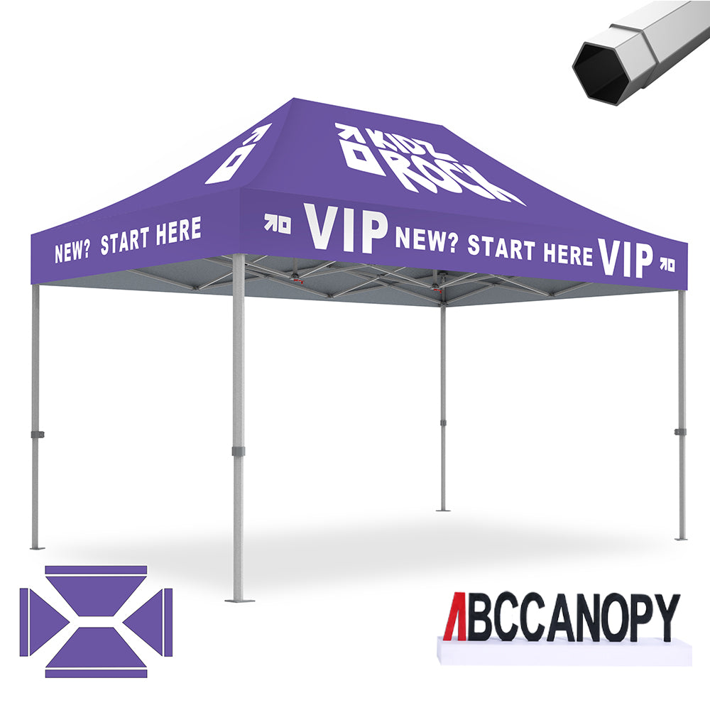 ABCCANOPY Custom Canopy Tent 8x8/10x10/10x15/10x20 Heavy Duty Pop Up Shelter (S2 Premium)