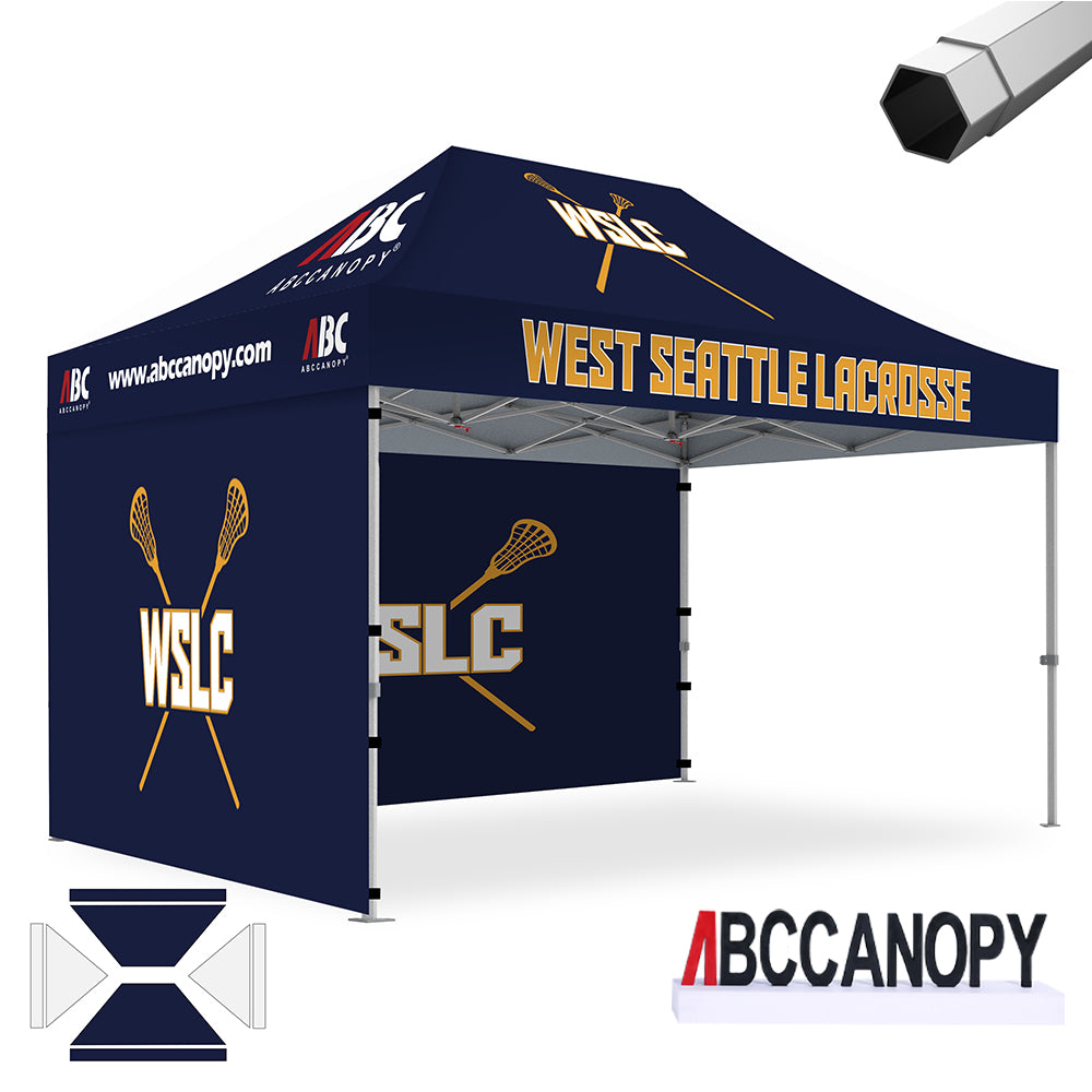 ABCCANOPY Custom Canopy Tent 10x10/10x15/10x20 Brand Union (S1 & S2 Premium)