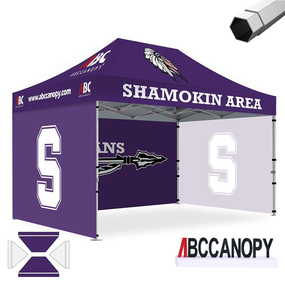 ABCCANOPY Custom Canopy Tent 10x10/10x15/10x20 Brand Union (S1 & S2 Premium)