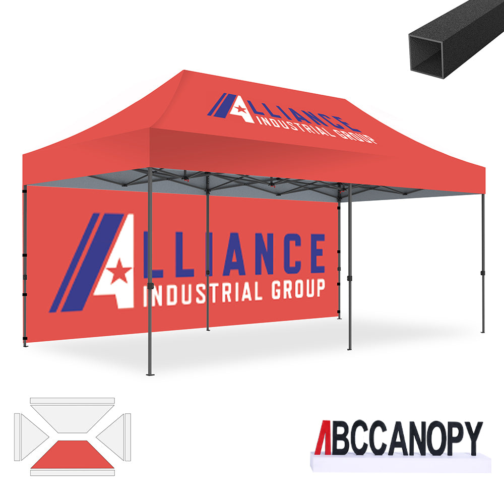 ABCCANOPY Custom Canopy Tent 10x10/10x15/10x20 Pop Up Shelter (S1 Commercial)