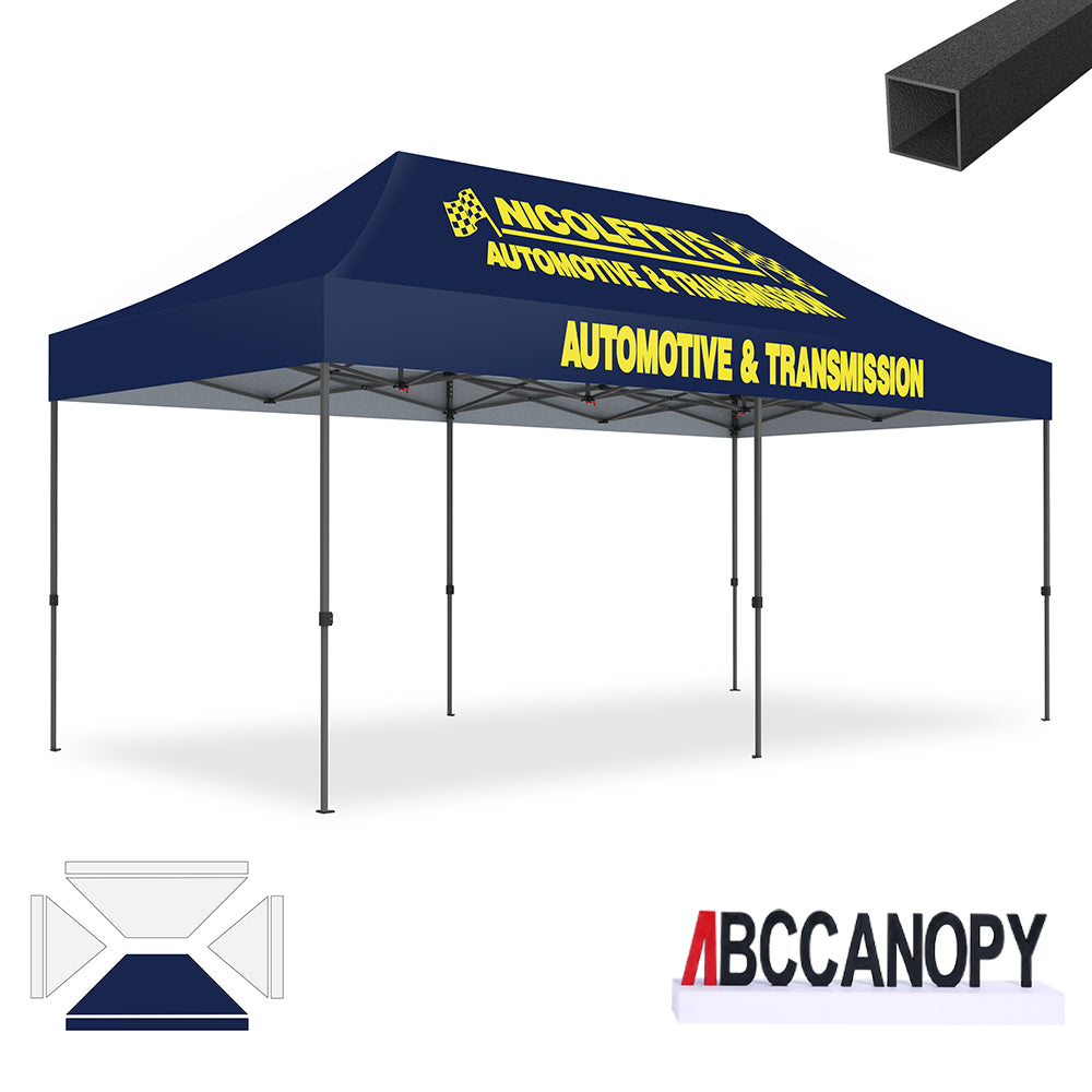 ABCCANOPY Custom Canopy Tent 10x10/10x15/10x20 Pop Up Shelter (S1 Commercial)