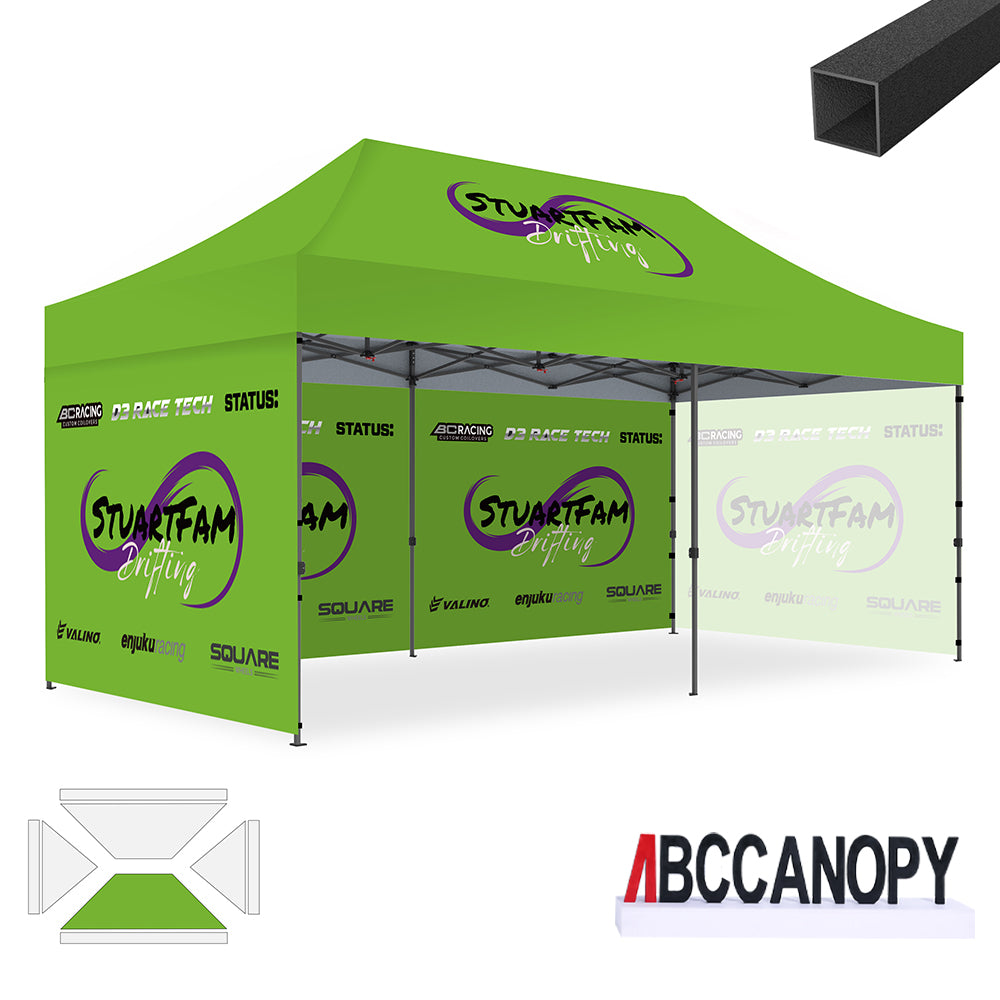 ABCCANOPY Custom Canopy Tent 10x10/10x15/10x20 Pop Up Shelter (S1 Commercial)