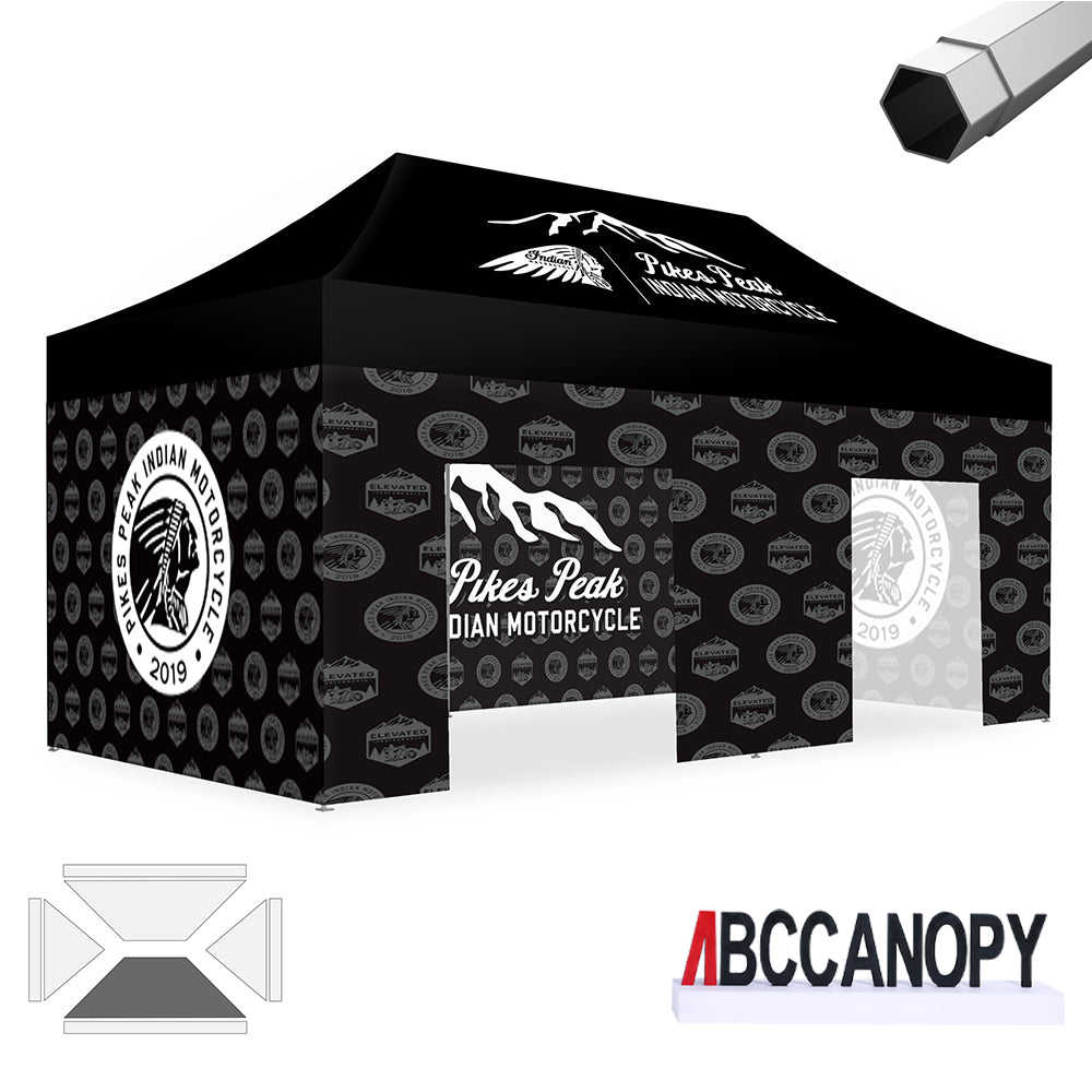 ABCCANOPY Custom Canopy Tent 8x8/10x10/10x15/10x20 Heavy Duty Pop Up Shelter (S2 Premium)