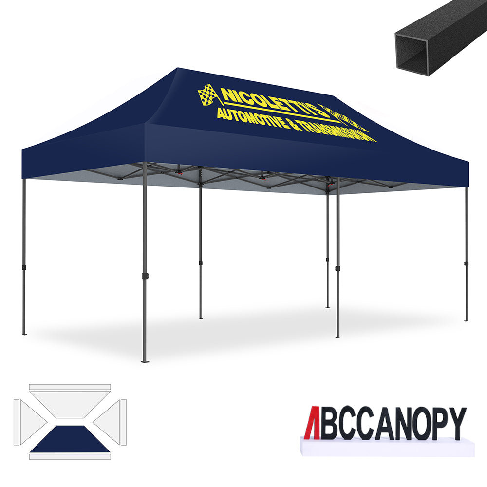 ABCCANOPY Custom Canopy Tent 10x10/10x15/10x20 Pop Up Shelter (S1 Commercial)