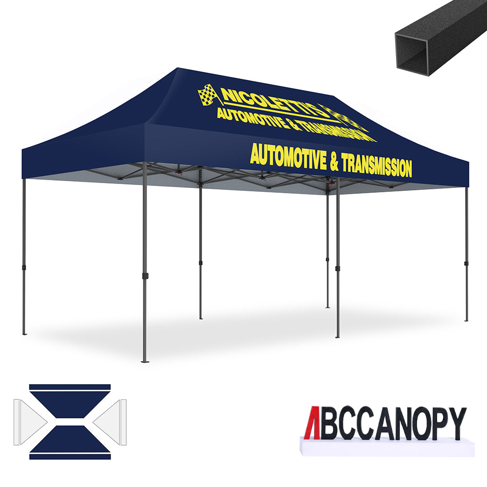 ABCCANOPY Custom Canopy Tent 10x10/10x15/10x20 Pop Up Shelter (S1 Commercial)