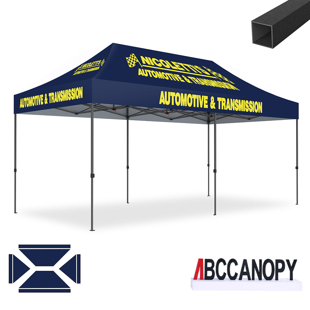 ABCCANOPY Custom Canopy Tent 10x10/10x15/10x20 Pop Up Shelter (S1 Commercial)