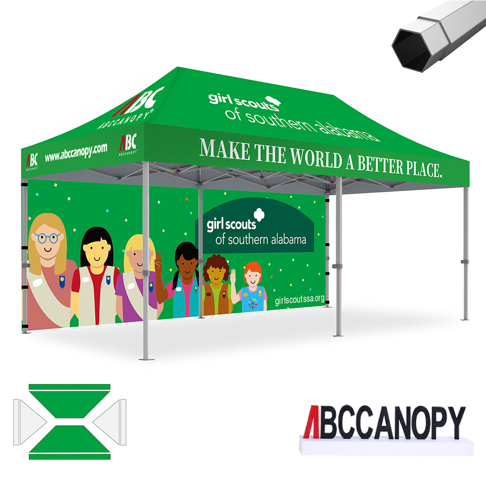 ABCCANOPY Custom Canopy Tent 10x10/10x15/10x20 Brand Union (S1 & S2 Premium)