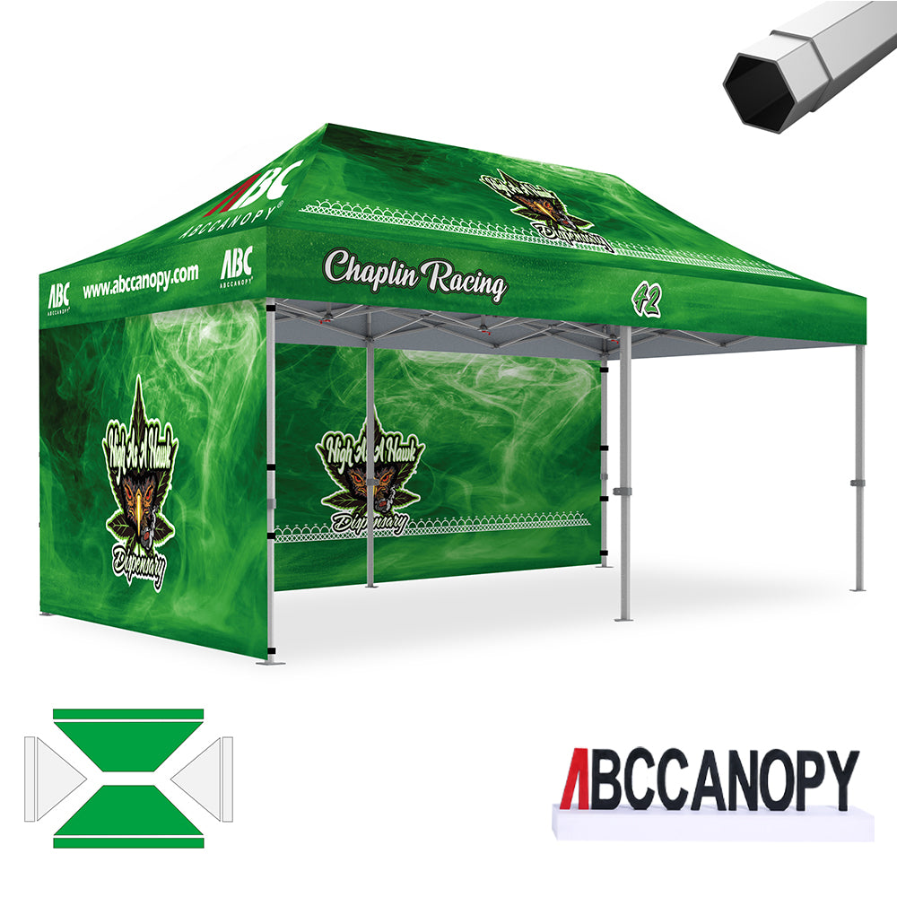 ABCCANOPY Custom Canopy Tent 10x10/10x15/10x20 Brand Union (S1 & S2 Premium)