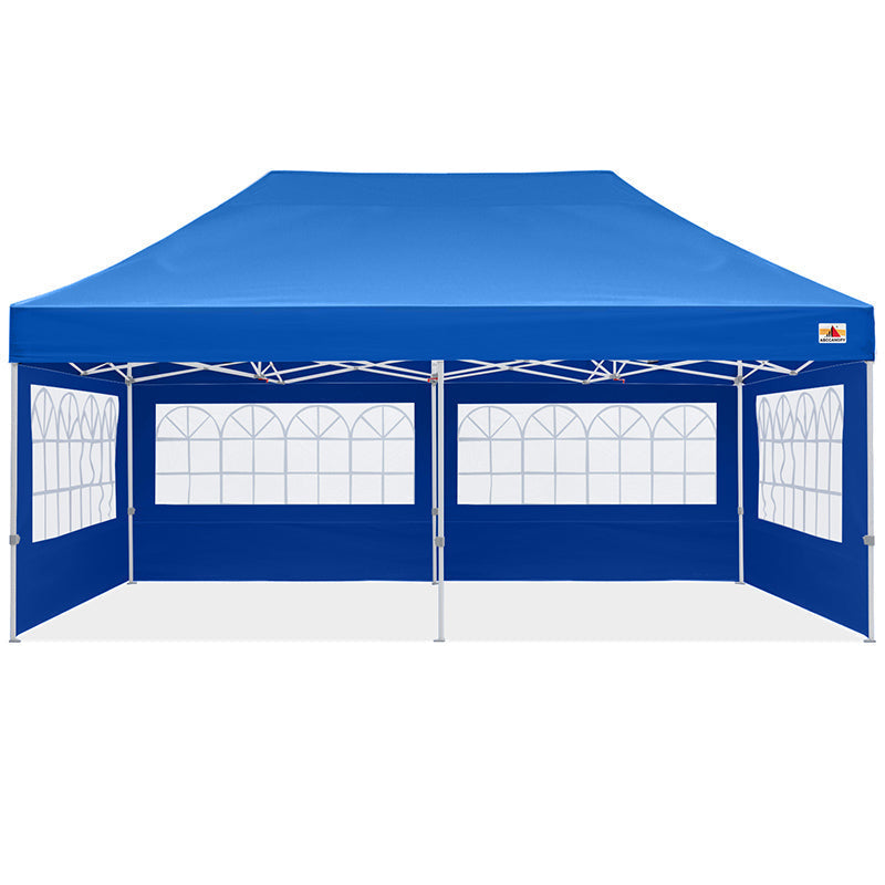 ABCCANOPY Pop up Church Canopy Tent with Window Sidewalls for 8x8, 10x10, 10x15, 10x20 (S1 Commercial)