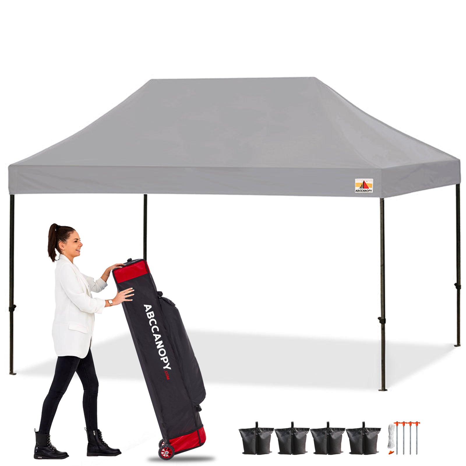 ABCCANOPY S1 Commercial Durable Easy Pop Up Canopy Tent 10x10/10x15/10x20 Instant Shelter