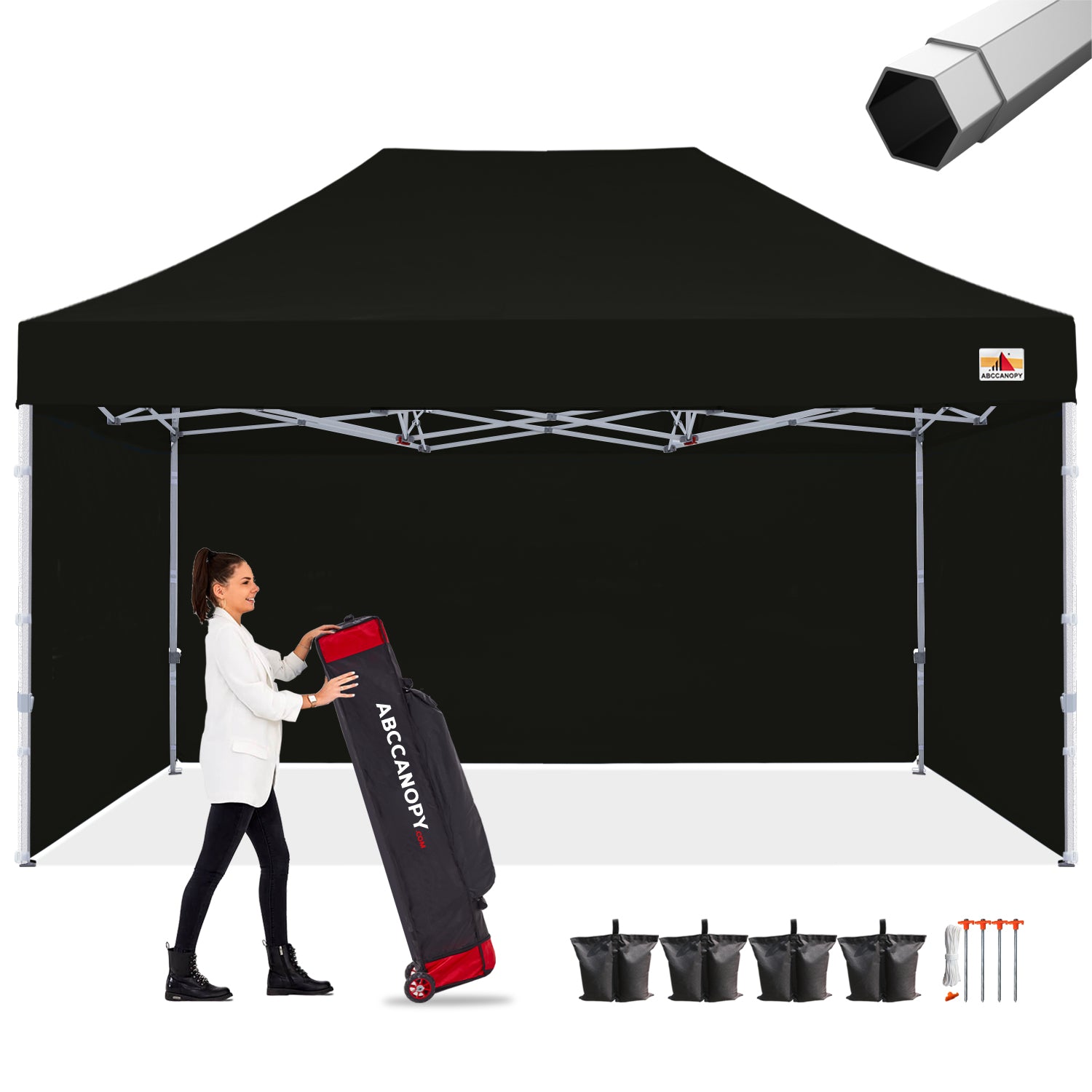 ABCCANOPY S2 Premium Heavy Duty 10x10/10x15/10x20 Canopy Tent with Sidewalls