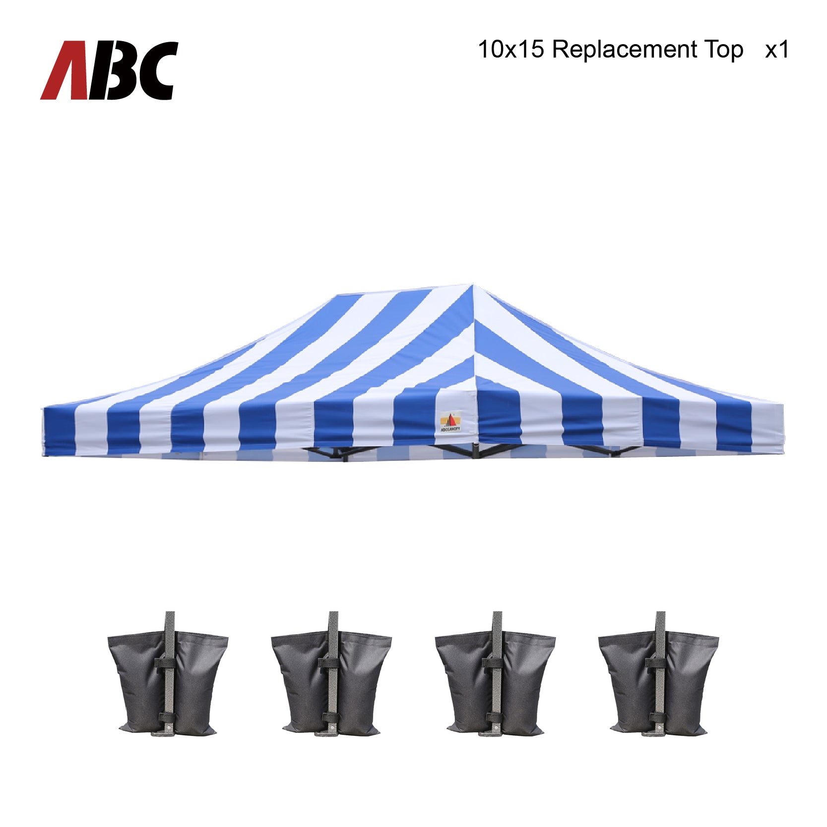 ABCCANOPY Replacement Top Cover for 8x8/10x10/10x15/10x20 Pop Up Canopy