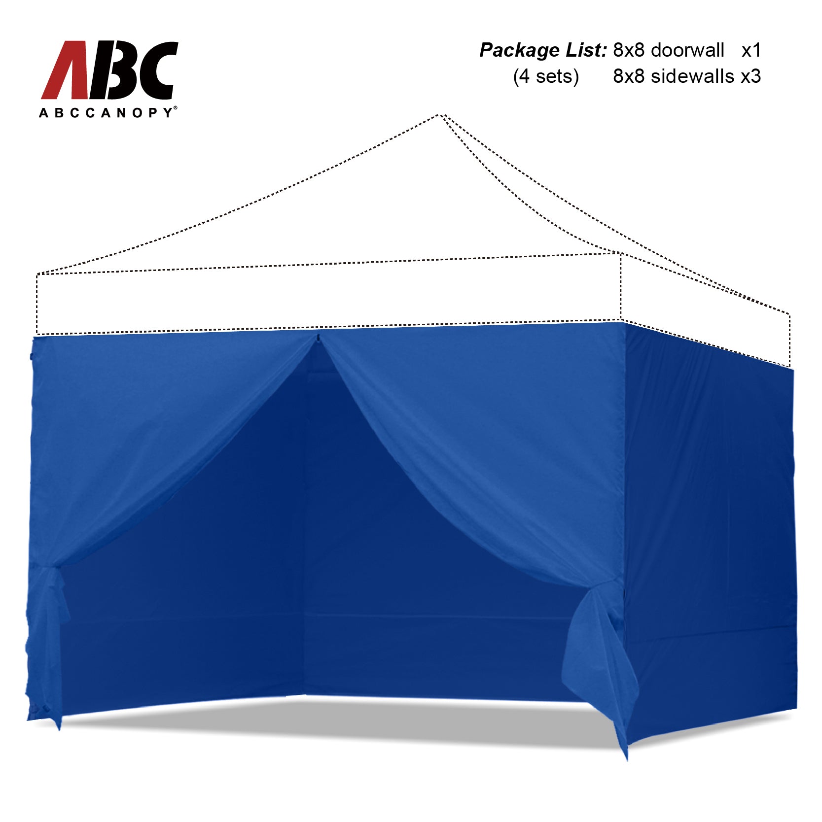 ABCCANOPY Sidewall Walls (4 Walls Only) for 8x8, 10x10, 10x15, 10x20