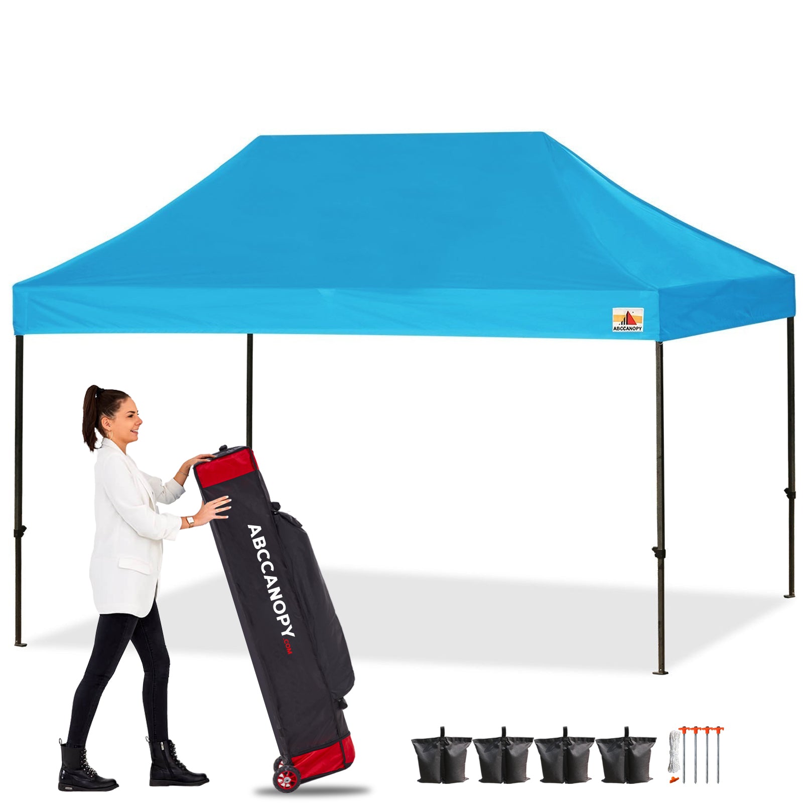 ABCCANOPY S1 Commercial Durable Easy Pop Up Canopy Tent 10x10/10x15/10x20 Instant Shelter