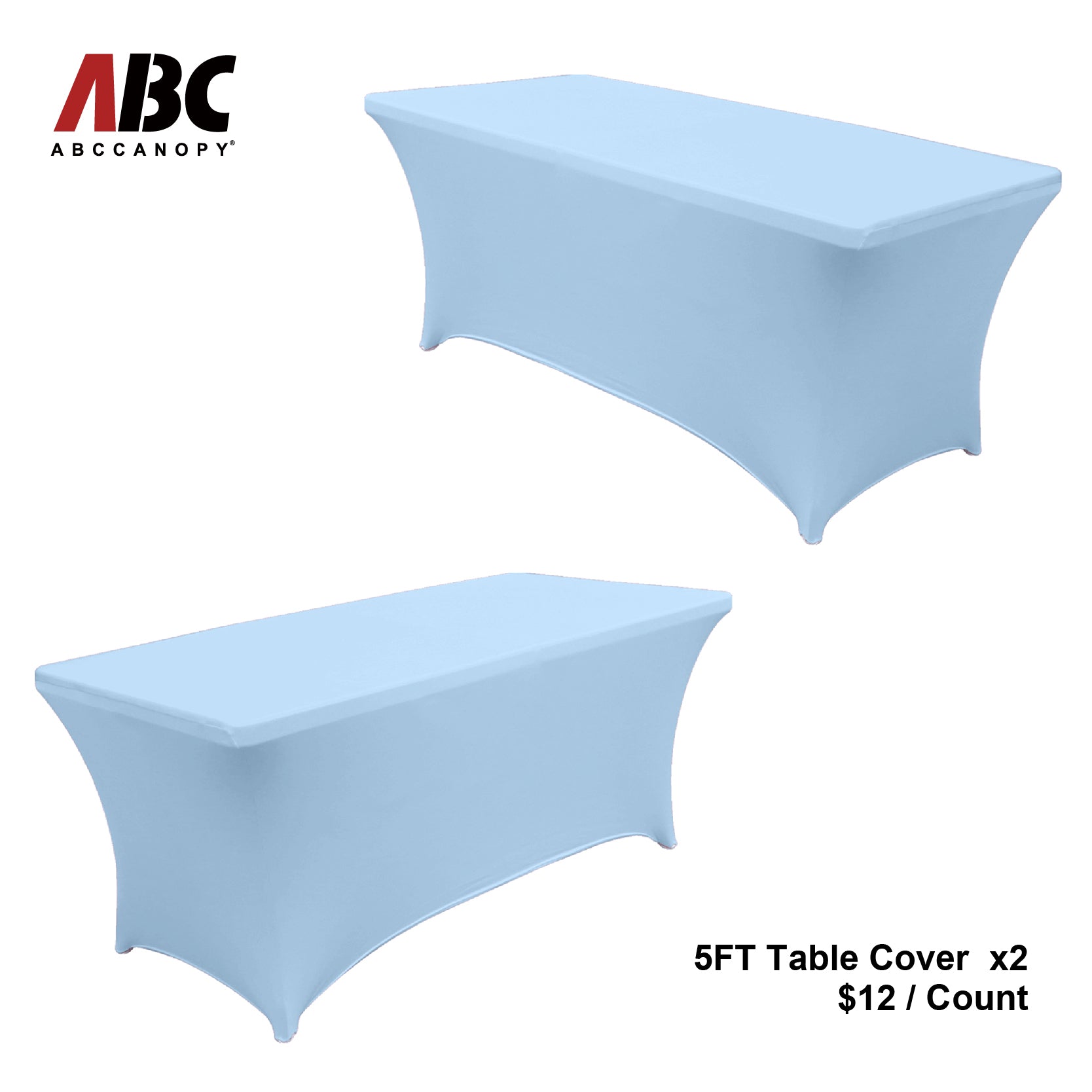 ABCCANOPY Spandex Tablecloths for Home Rectangular Table (Full encirclement)