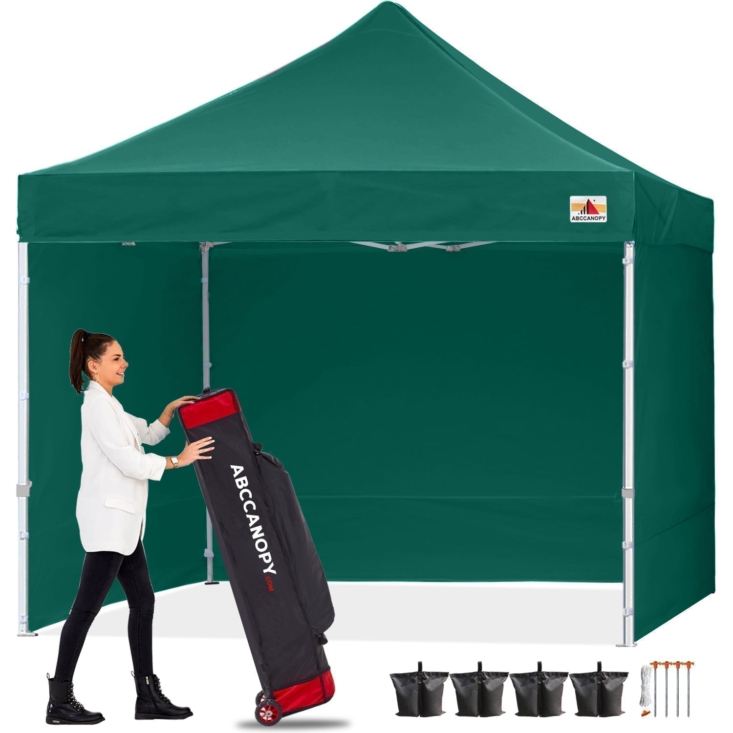 ABCCANOPY S1 Commercial Pop Up 10x10/10x15/10x20 Canopy Tent with Sidewalls