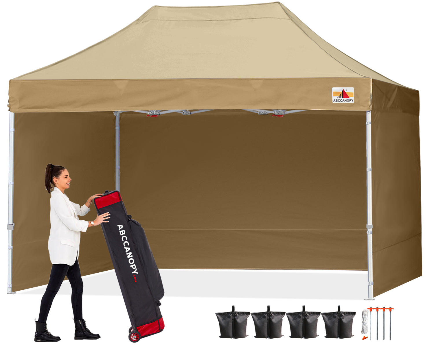 ABCCANOPY S1 Commercial Pop Up 10x10/10x15/10x20 Canopy Tent with Sidewalls