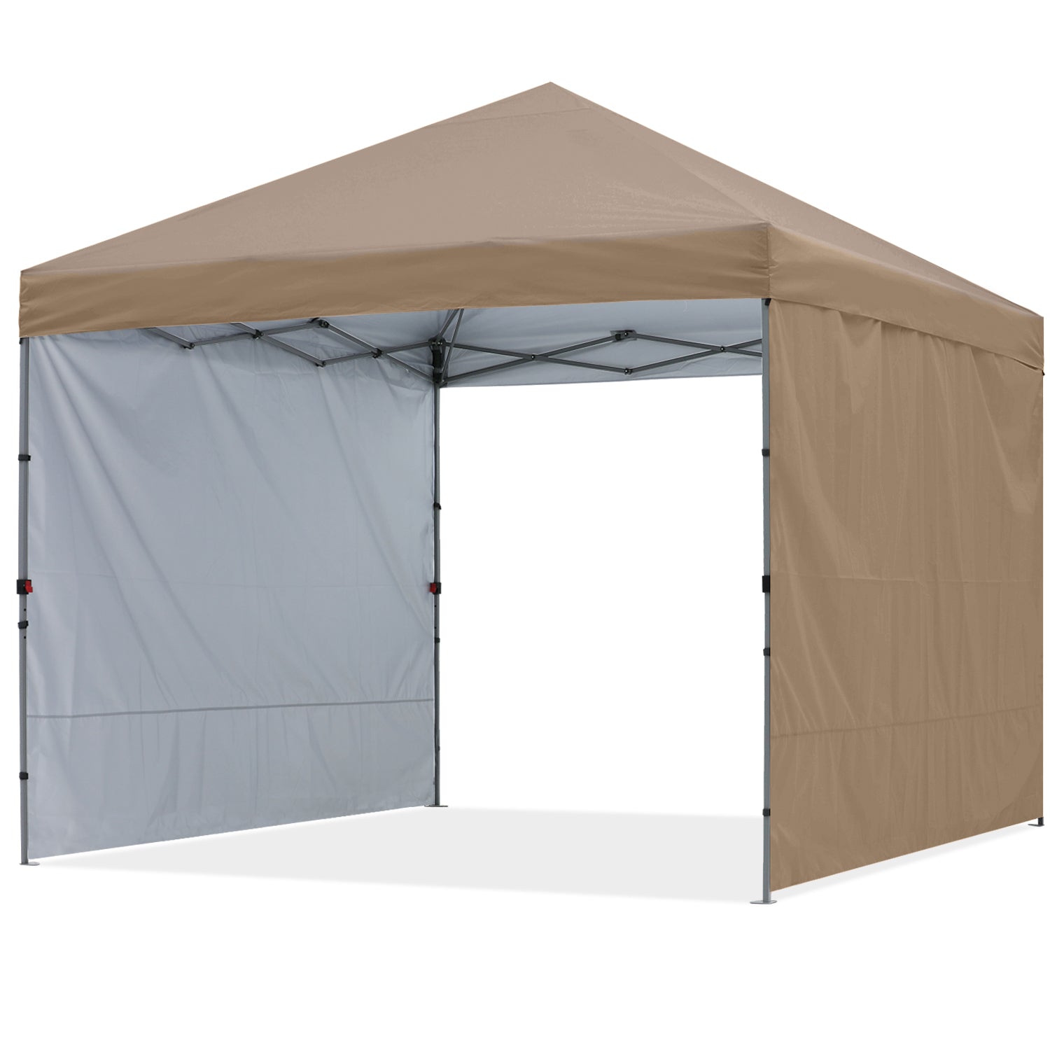 ABCCANOPY Outdoor Easy Pop up 10x10/8x8/6x6 Canopy Tent With 2 Sun Walls