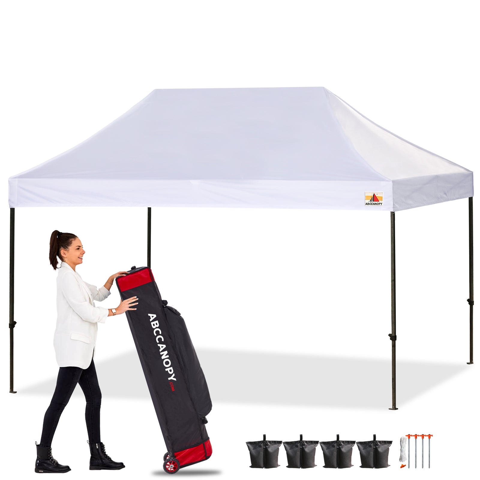 ABCCANOPY S1 Commercial Durable Easy Pop Up Canopy Tent 10x10/10x15/10x20 Instant Shelter