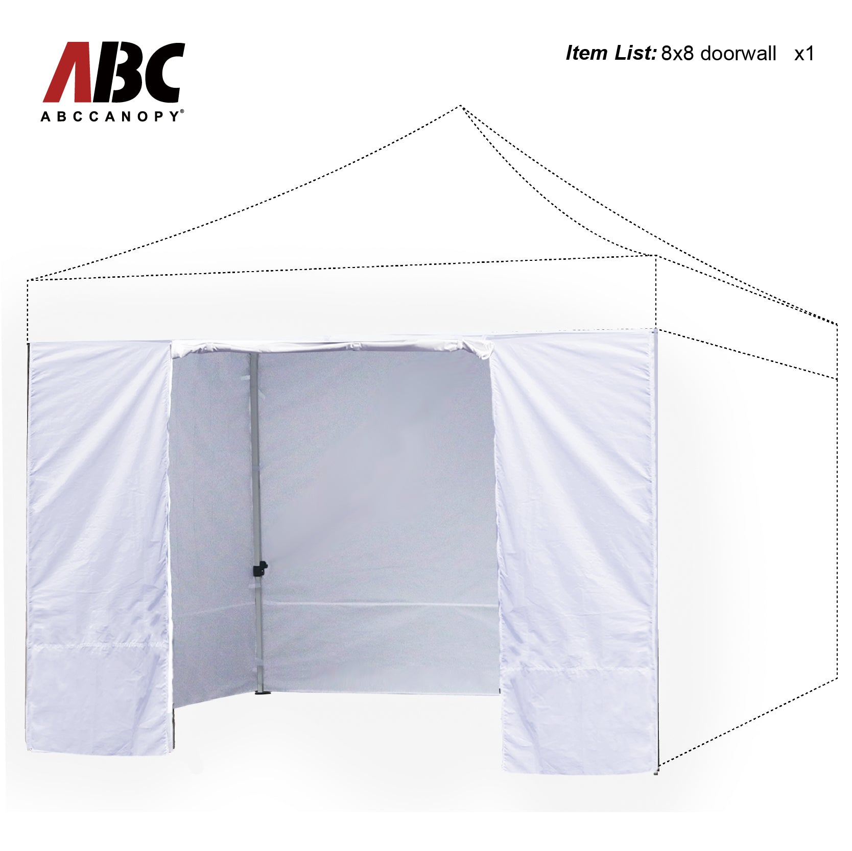 ABCCANOPY Canopy Accessories-Door wall Link for 8x8, 10x10, 10x15, 10x20  (Overseas)