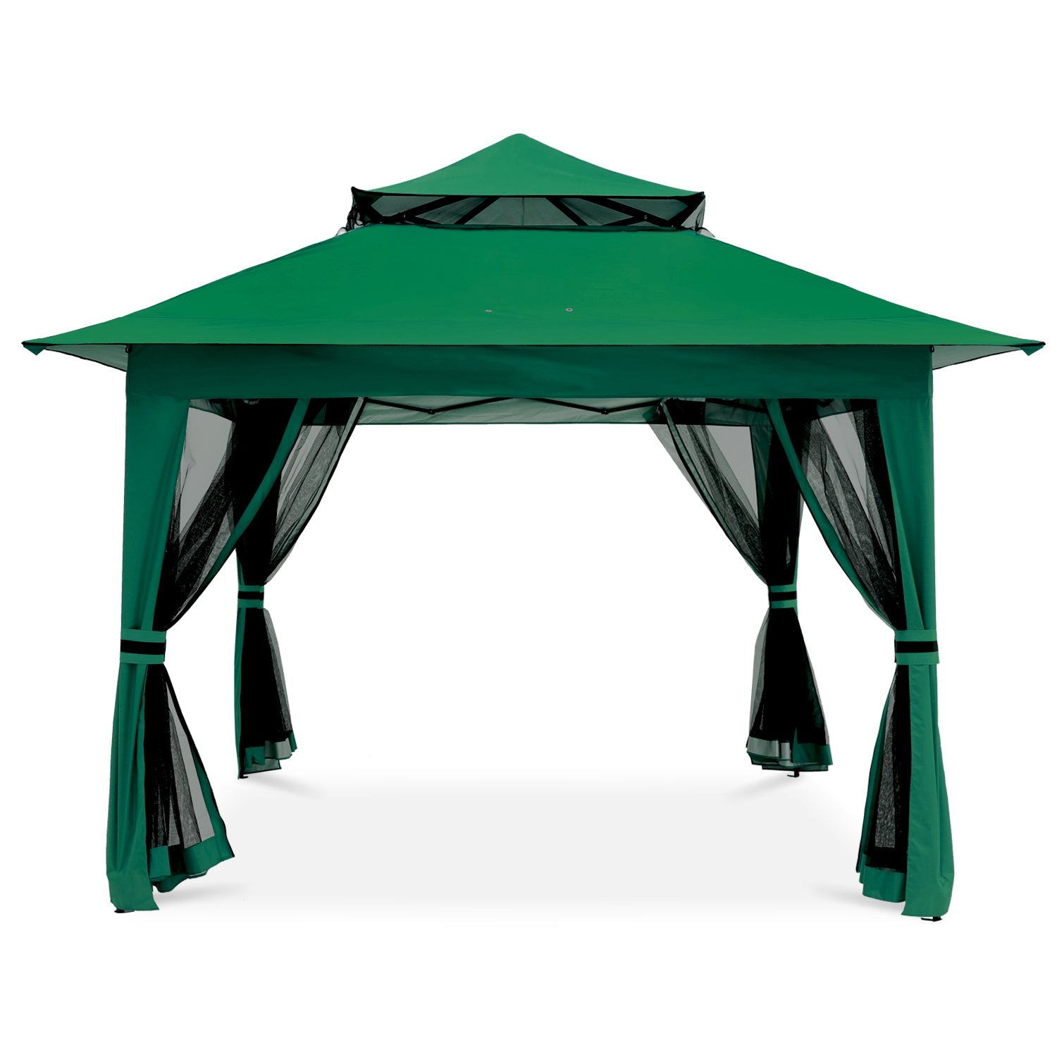 ABCCANOPY Outdoor Double Soft-Top 11x11/13x13 Pop Up Patio Gazebo with Mosquito Netting