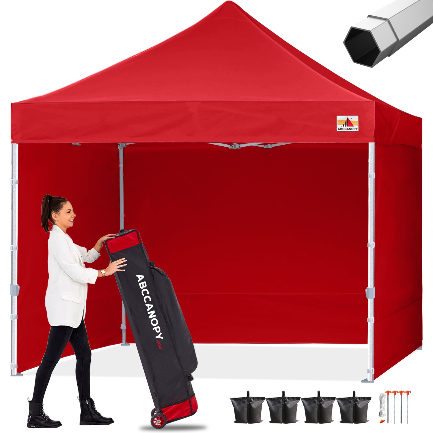 ABCCANOPY S2 Premium Heavy Duty 10x10/10x15/10x20 Canopy Tent with Sidewalls