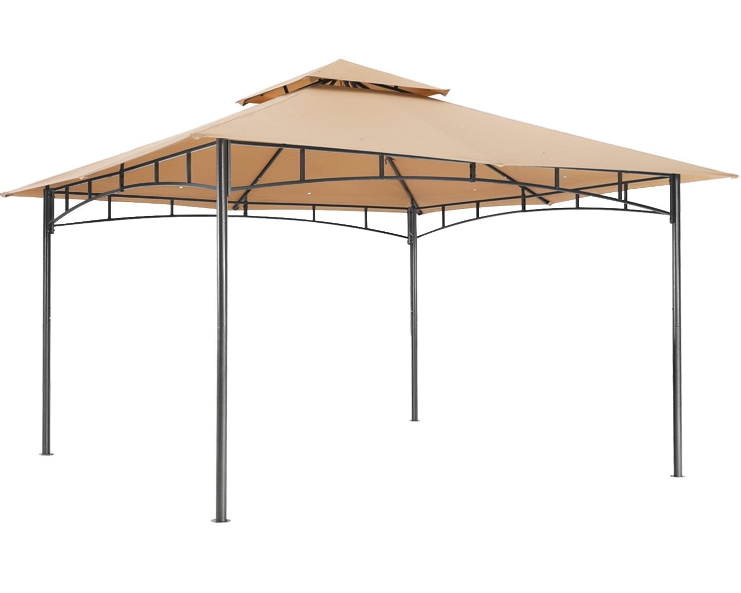 ABCCANOPY Outdoor Double Tier Patio Gazebo 8x8/10x10/10x12 For Garden