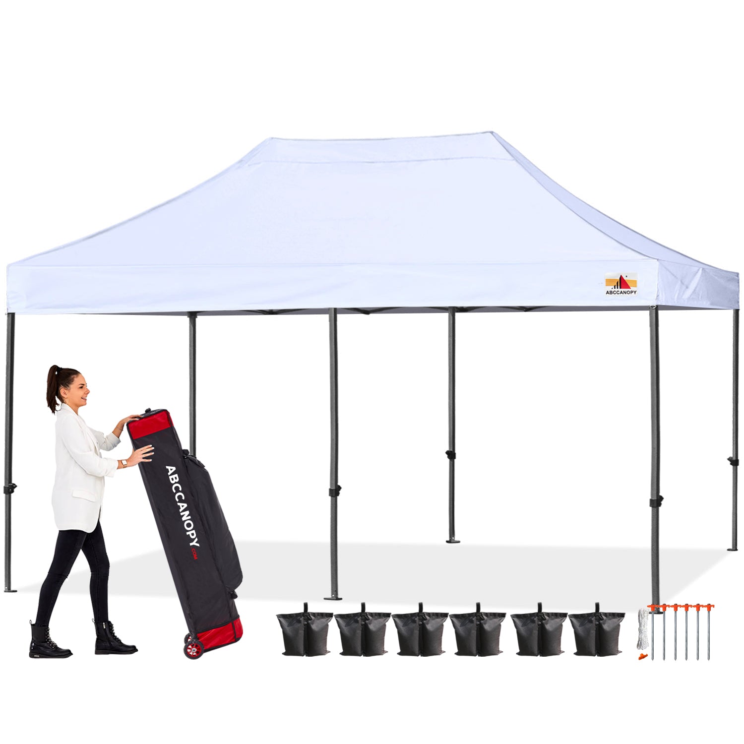 ABCCANOPY S1 Commercial Durable Easy Pop Up Canopy Tent 10x10/10x15/10x20 Instant Shelter