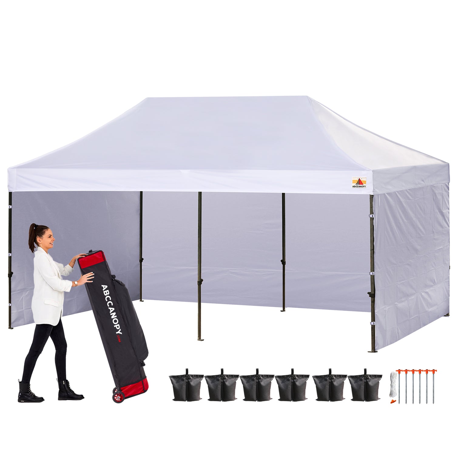 ABCCANOPY S1 Commercial Pop Up Canopy Tent 10x10/10x15/10x20 Instant Shelter