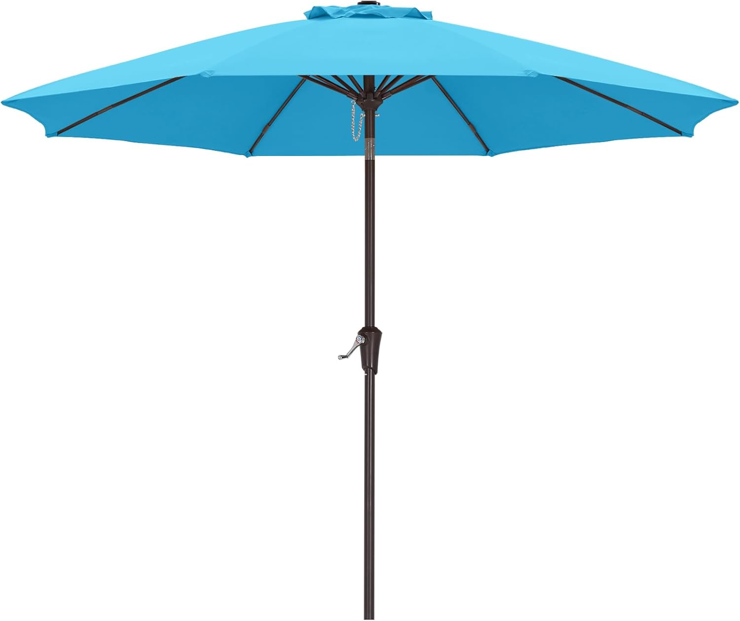 ABCCANOPY Outdoor Waterproof Table 8 Ribs Umbrella with Push Button Tilt and Crank