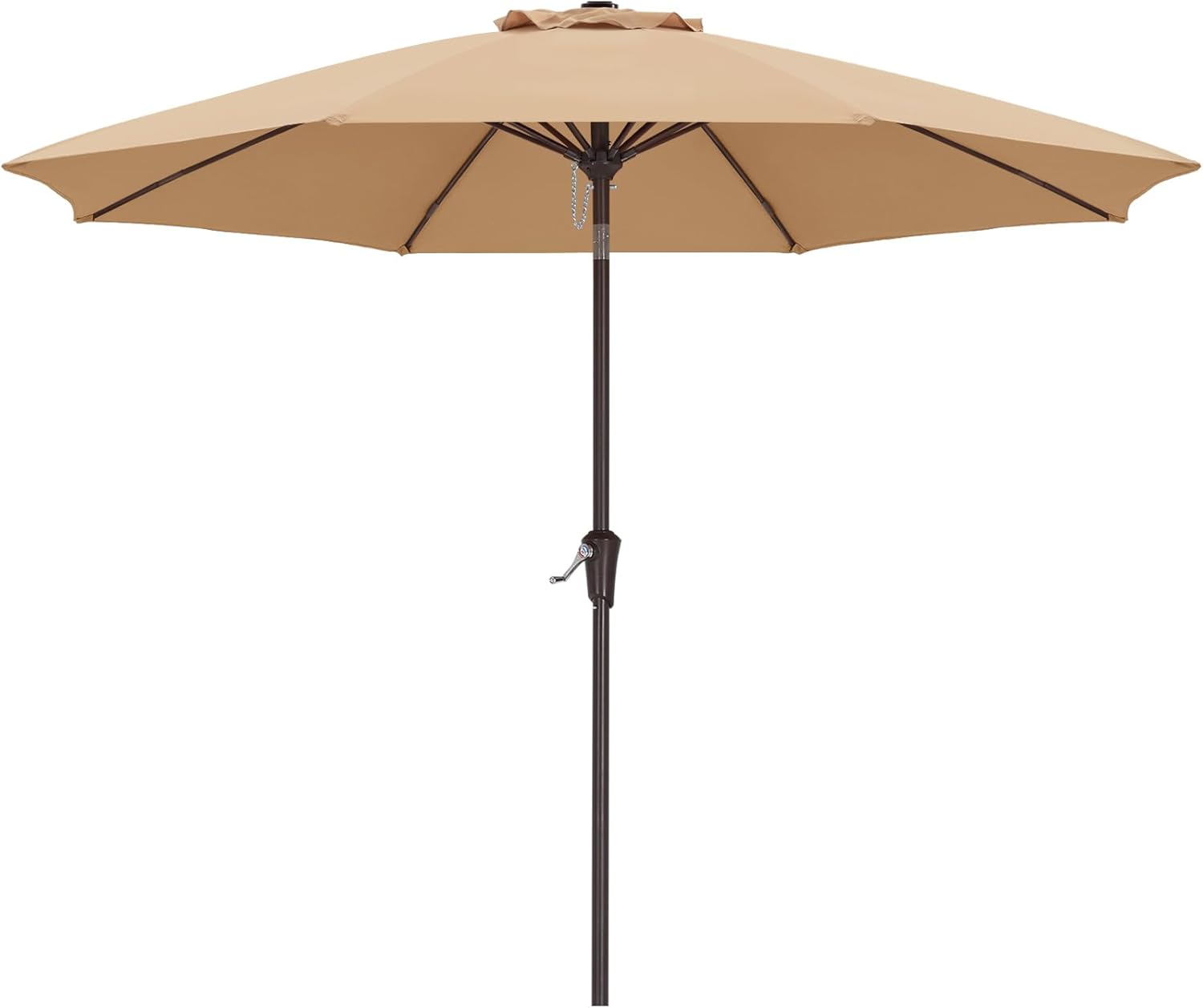 ABCCANOPY Outdoor Waterproof Table 8 Ribs Umbrella with Push Button Tilt and Crank