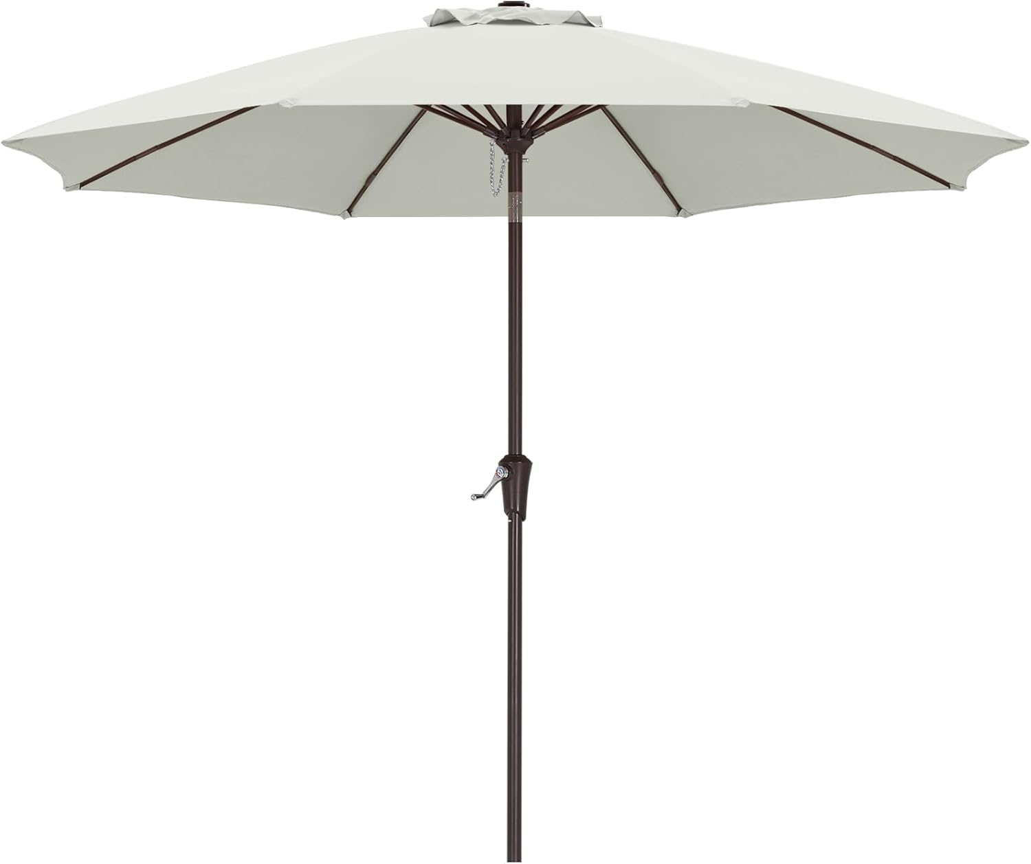 ABCCANOPY Outdoor Waterproof Table 8 Ribs Umbrella with Push Button Tilt and Crank