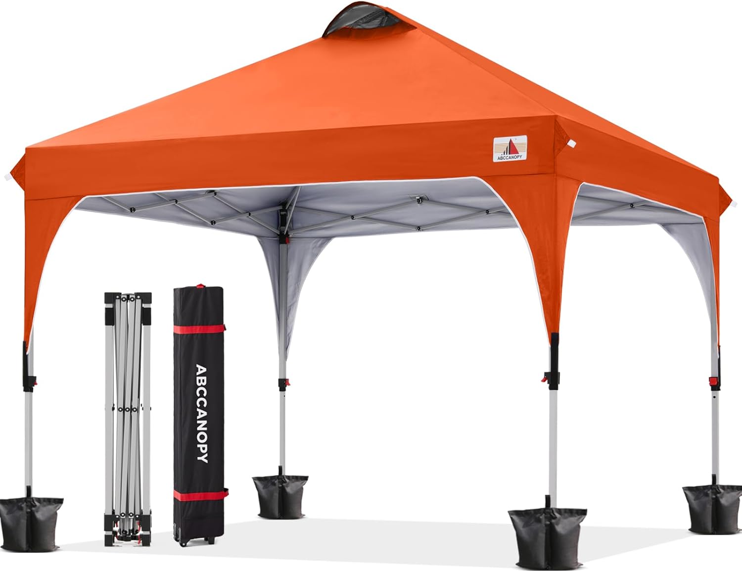 ABCCANOPY Instant Pop-Up Canopy for Camping & Beach 6.6x6.6, 8x8, 10x10