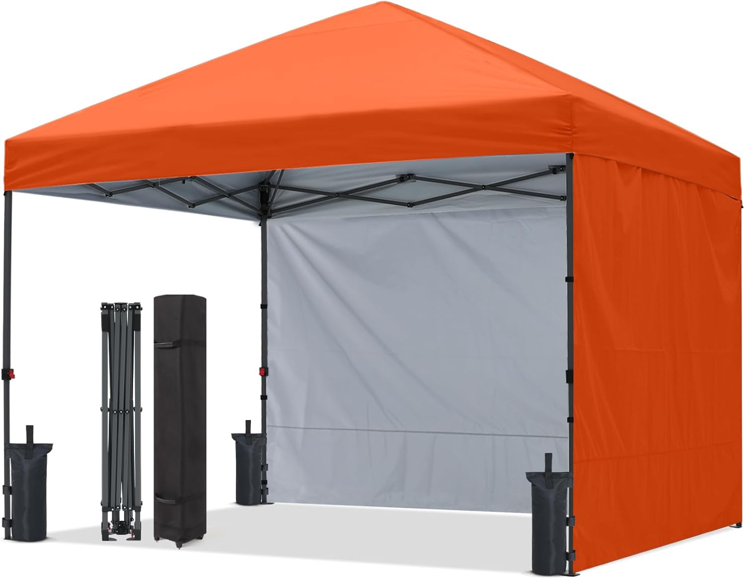 ABCCANOPY Outdoor Easy Pop up 10x10/8x8/6x6 Canopy Tent With 2 Sun Walls