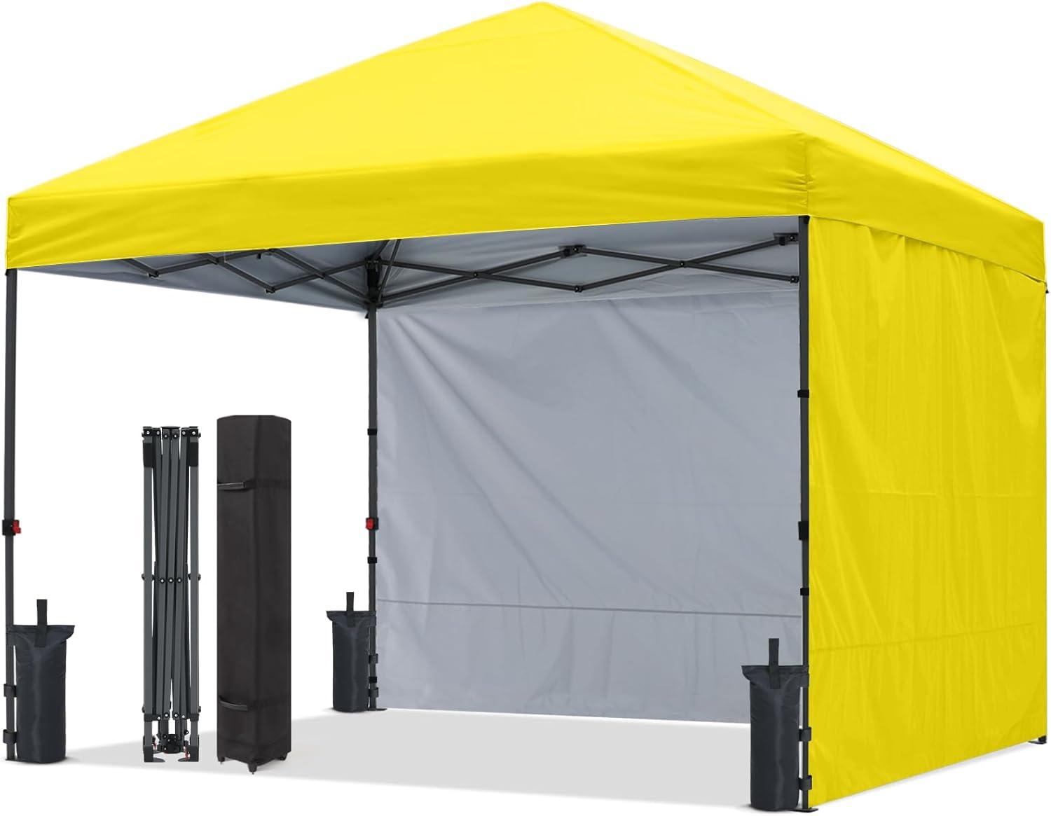 ABCCANOPY Outdoor Easy Pop up 10x10/8x8/6x6 Canopy Tent With 2 Sun Walls