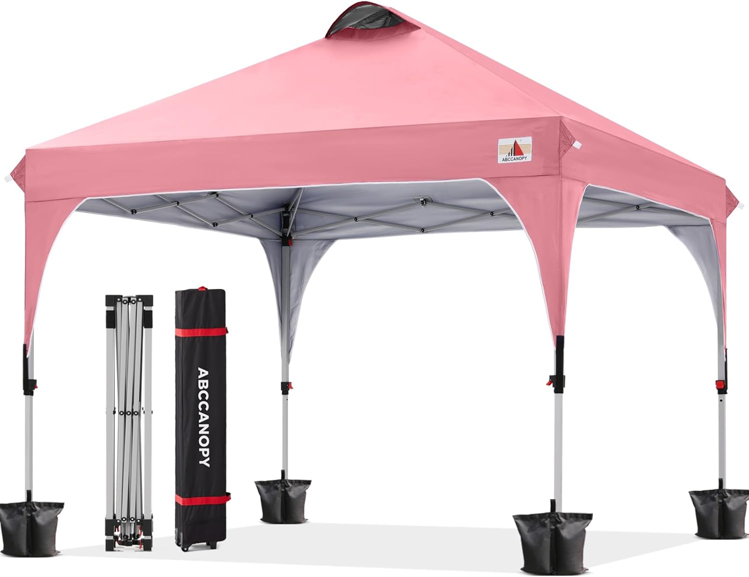 ABCCANOPY Instant Pop-Up Canopy for Camping & Beach 6.6x6.6, 8x8, 10x10